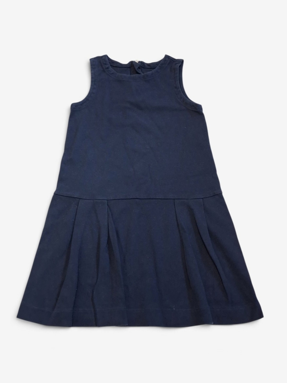 OshKosh B'gosh Girls Navy Pleated Uniform Dress Jumper 8